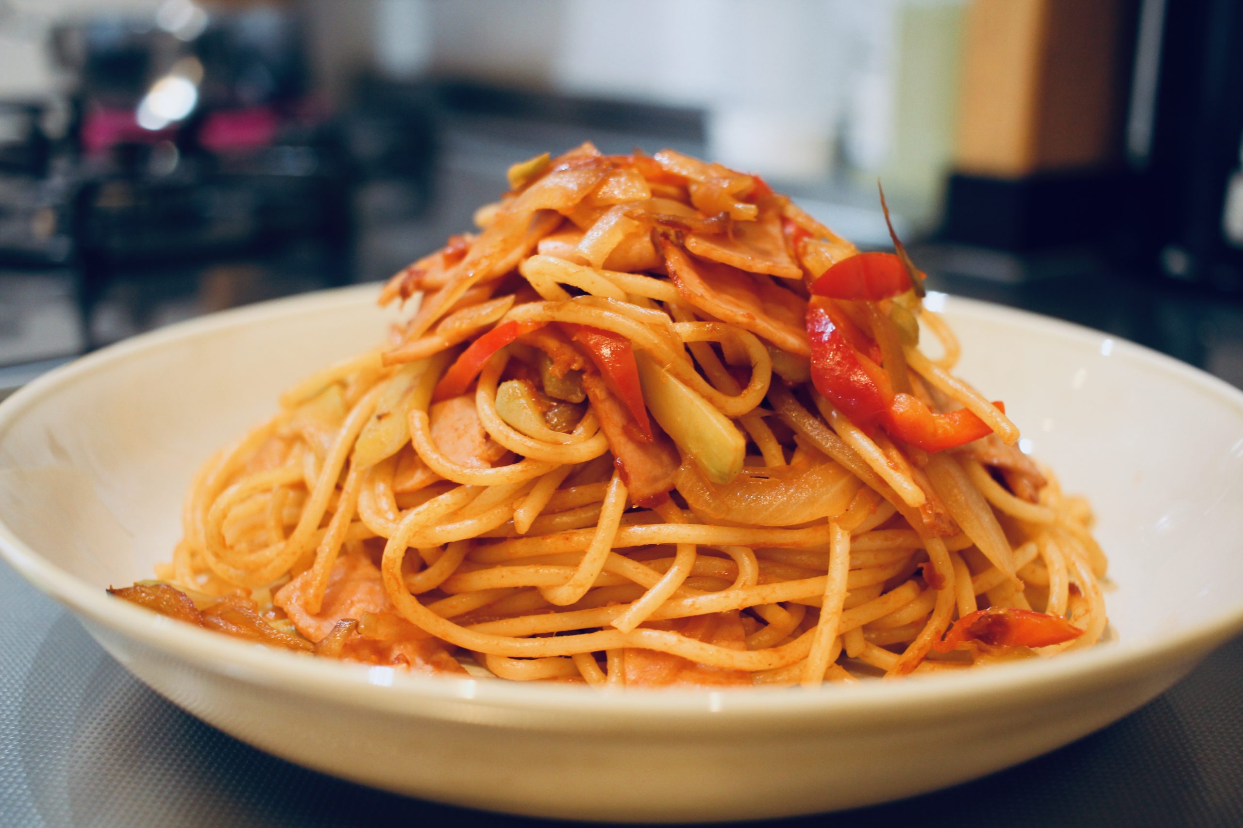 2歳 5歳の子供と食べる優しいナポリタンの作り方 レシピ あじしおごはん